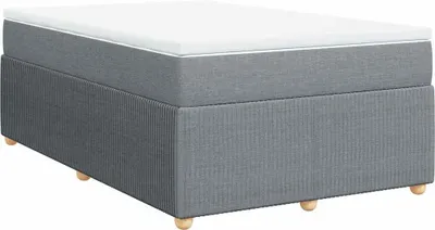 Produktbild von vidaXL Boxspringbett mit Matratze Hellgrau 120x190 cm Stoff