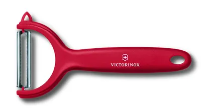 Obrázek produktu pro Škrabka na rajčata a kiwi Victorinox s nerezovou vroubkovanou čepelí červená