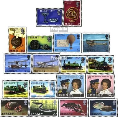 Produktbild von Briefmarken GB - Jersey 1973 Mi 77-94 (kompl.Ausg.) Jahrgang 1973 komplett postfrisch Antiquitäten