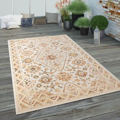 Produktbild von Outdoorteppich Für Terrasse und Balkon Mit Geometrischen Mustern Grösse 80x150 cm