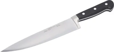 Produktbild von STUBAI hochwertiges breites Kochmesser geschmiedet | 230 mm | Küchenmesser aus Edelstahl für Schneiden von Fleisch, Geflügel, Gemüse, Obst & Lebensmitteln, spülmaschinenfest, schwarzer Griff