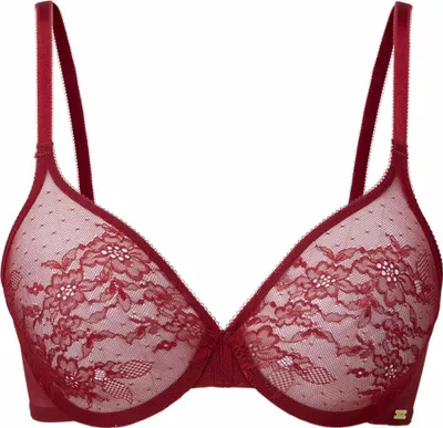Obrázok produktu pre Gossard Glossies čipkovaná tvarovaná podprsenka Bordeaux 65 B
