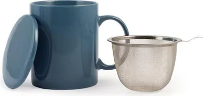 Produktbild von Petrolblaue Teekanne mit 340-ml-Edelstahlfilter.