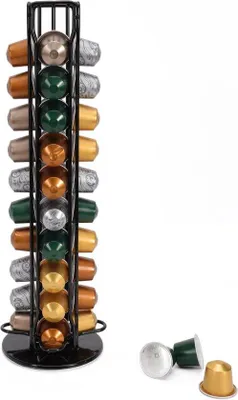 Immagine prodotto di Portacapsule Nespresso girevole, 40 pezzi, nero