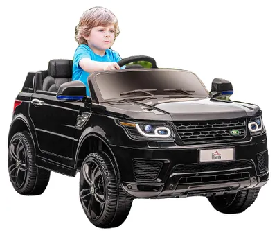 Image de Voiture électrique pour enfants, batterie 12V, dimensions 110 cm x 68 cm x 52 cm, deux moteurs, télécommande, capacité de charge 30 kg