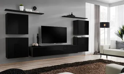 Produktbild von Wohnzimmerwand RIONATA 4 - schwarz