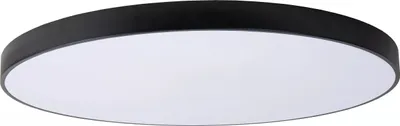 Immagine prodotto di Plafoniera LED rotonda UNAR bianco e nero 80W, bianco caldo 5600 lm, acrilico, dimensioni: 5x80x80 cm, IP20, Lucide