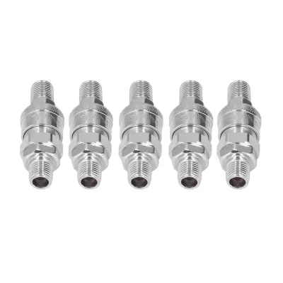 Imagen del producto de Conector neumático, conectores rápidos para aire, accesorios de aire de acero inoxidable, kit de conector neumático y enchufe, accesorios neumáticos, conector rápido para manguera de aire
