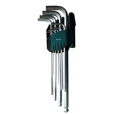 Immagine prodotto di Set di chiavi a bussola SATA, estremità sferica, extra lunghe, 9 pezzi, 1,5-10 mm ST09101ASJ