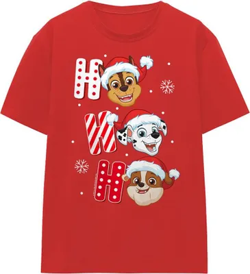 Produktbild von Paw Patrol - T-Shirt für Damen, weihnachtliches Design TV26610 (XL) (Rot)