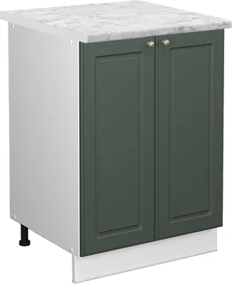 Produktbild von Küchenunterschrank Vicco Fame-Line Grün-Gold Landhaus 60 cm , AP Marmor, Model 47007