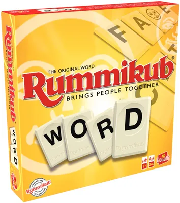 Produktbild von Rummikub Wort, Gesellschaftsspiel mit Buchstaben ab 7 Jahren, Gesellschaftsspiel für 2 bis 4 Spieler