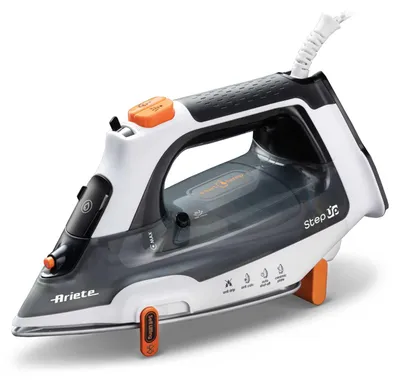 Zdjęcie produktu dla Ariete 6190/00, Żelazko suche i parowe, Ceramiczna płytka podeszwy Ultra Glide, 155 g/min, Szary, Czarny, 30 g/min, 0,32 l