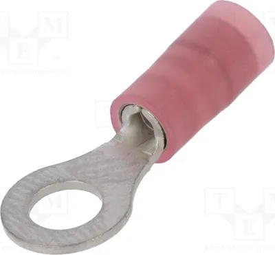 Produktbild von 5x Ringkabelschuh 0,5÷1mm2 M4 verzinnt isoliert Kupfer 1000Stk. 19324-0004 Isolie