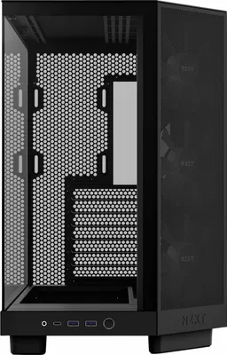 Image de NZXT H6 Flow RGB Midi Tower noir avec fenêtre