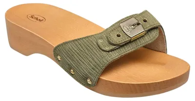 Produktbild von Damen Clogs Scholl Pescura Heel Light Holzschuhe Grün 37