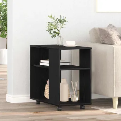 Produktbild von HOMMIE Beistelltisch - modernes Design - Flurtisch/Wohnzimmertisch - Schwarze Eiche 70x35x60cm Holzwerkstoff NEU724109 - Konsolentische