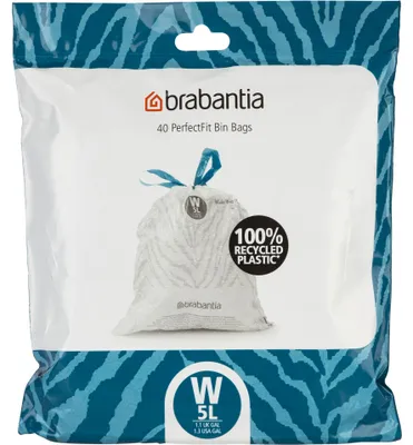 Image de Brabantia 137846 sac poubelle 45 L Blanc 40 pièce(s)