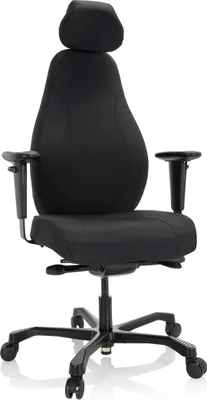 Produktbild von hjh OFFICE Profi Chefsessel RESISTIO XXL Ergonomischer Bürostuhl mit Armlehnen (höhenverstellbar) Stoff Drehstuhl für Büro, Zuhause