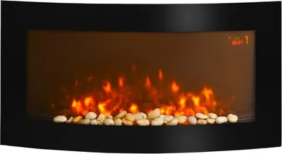 Immagine prodotto di Caminetto elettrico con riscaldamento, caminetto da parete con effetto fiamma LED, 7 colori di fiamma, 1000/2000 W, caminetto con timer, termostato regolabile e telecomando,