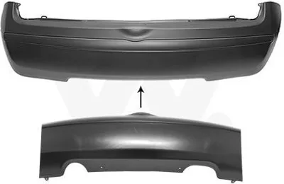 Produktbild von VAN WEZEL Heckstoßstange Stoßfänger Hinten für NISSAN MICRA III (K12)