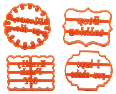 Immagine prodotto di Set di 4 formine per biscotti, robuste, resistenti, sicure, semplicemente pratiche, fai da te, divertente set di formine per bambini