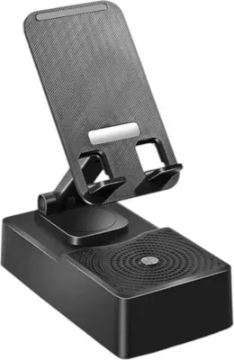 Obrázek produktu pro Verk 04131 Multifunkční stolní držák na telefon s Bluetooth reproduktorem, černý