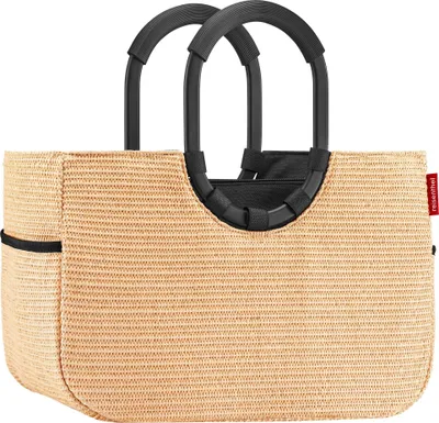 Produktbild von reisenthel Tasche Einkaufskorb loopshopper M frame raffia black OS7079
