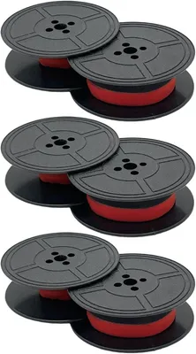 Productafbeelding van Schrijfmachine Linten - Typemachine Tape - Documenten Typen - Rood en Zwart - 3 Paar - N.v.t.