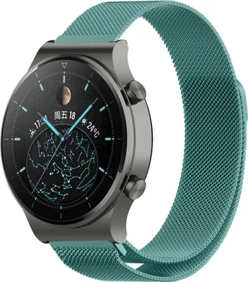 Produktbild von Strap-It Huawei Watch GT 2 Pro Milanese Armband (Grün)