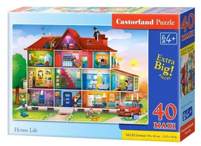 Zdjęcie produktu dla Puzzle 40 elementów „Maxi House Life” Castorland 40346