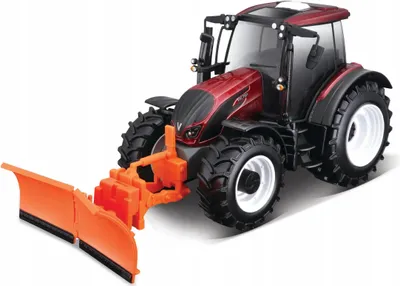 Image de Bburago Valtra N174 - Tracteur avec charrue, Modèle 1:32