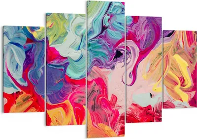 Produktbild von Bild auf Leinwand - Leinwandbild - Abstraktion modern - 150x100cm - Wand Bild - Wanddeko - Leinwanddruck - Bilder - Kunstdruck - Wanddekoration - Leinwand bilder - Wandkunst - EA150x100-3877