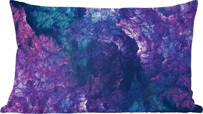 Produktbild von MuchoWow® Zierkissen Sofakissen Wohnzimmer Dekokissen 50x30 cm Purpurnebel - Wohnzimmerdekoration - Polster mit Photo