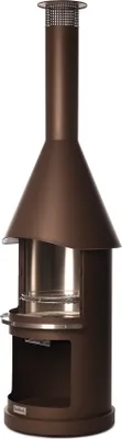Produktbild von BUSCHBECK Edelstahlgrillkamin Sydney braun Maße L72 x B72 x H250 cm braun