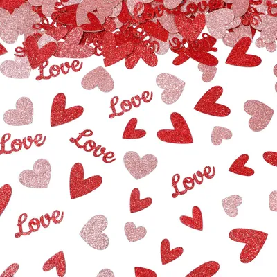 Herz-Konfetti rot, 200 Stück, für Valentinstag & Hochzeit