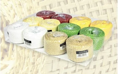 Obrázek produktu pro Dekorační rafiová stuha 35mmx3m (12ks)