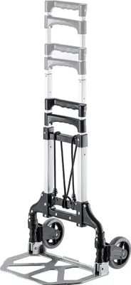 Image de Chariot de transport - Diable pliable en aluminium - Capacité de charge 70 kg - Léger - Robuste - Pliable à plat