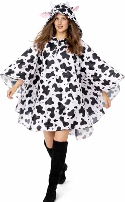 Produktbild von Kuh Party Poncho für Erwachsene