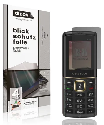 Produktbild von Blickschutzfolie für Cellecor X4+ matt Schutzfolie Folie Display Schutz dipos