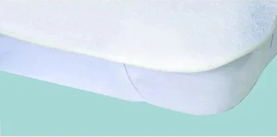 Produktbild von Matratzenschoner Wasserdicht Frottee 100% Baumwolle, 80 x 190 cm, Weiß, Atmungsaktiv, Toison D'Or