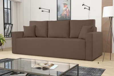 Produktbild von Sofa ZOOM mit Schlaffunktion und Bettkasten, DL-Automat, 3-Sitzer - Braun