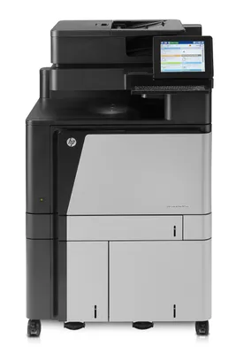 Produktbild von HP Color LaserJet Enterprise Flow M880z+ Multifunktionsdrucker, Laser, Farbdruck, 1200 x 1200 DPI, A3, Direktdruck, Schwarz, Grau