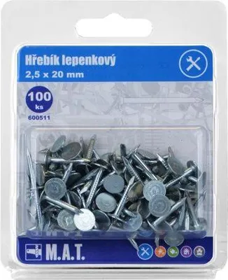 Produktbild von pappnagel 20x2,5mm Zn (100St.)