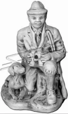 Produktbild von Garten Dekoration Jäger Statue Skulptur Figuren Statuen Skulpturen Figur S101102