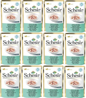 Produktbild von SCHESIR in jelly Tuna with sea bream - nassfutter für Katzen - 50 g