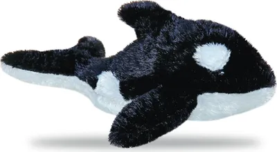 Produktbild von Aurora Mini Flopsies Orca Wal Schwarz 20 cm
