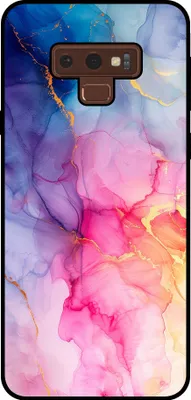 Produktbild von Smartphonica Telefon Fall geeignet für Samsung Galaxy Note 9 mit Marmor Druck - TPU zurück Abdeckung Fall Marmor Design - Regenbogen