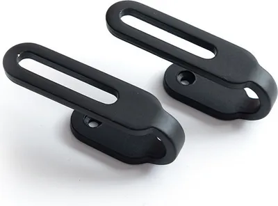 Produktbild von INF 2er-Pack Vorhangwandhaken, Vorhanghaken aus Zinklegierung für die Wand Schwarz