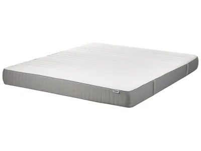 Obrázok produktu pre BELIANI Penový matrac biely a sivý polyester 180 x 200 cm stredne tvrdý snímateľný poťah so zipsom